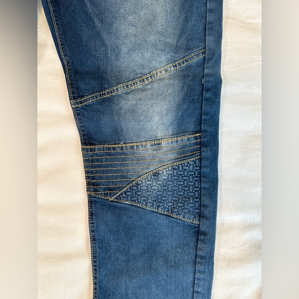 Phat Farm Skinny Stretch Detail On Knee Jeans Mens 36x30 - Picture 11 of 15